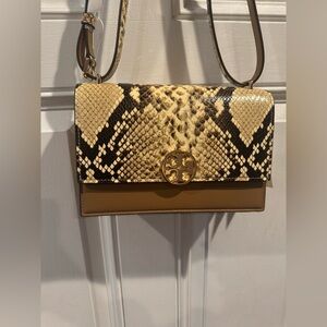 Tory Burch Snake Print Crossbody Bag